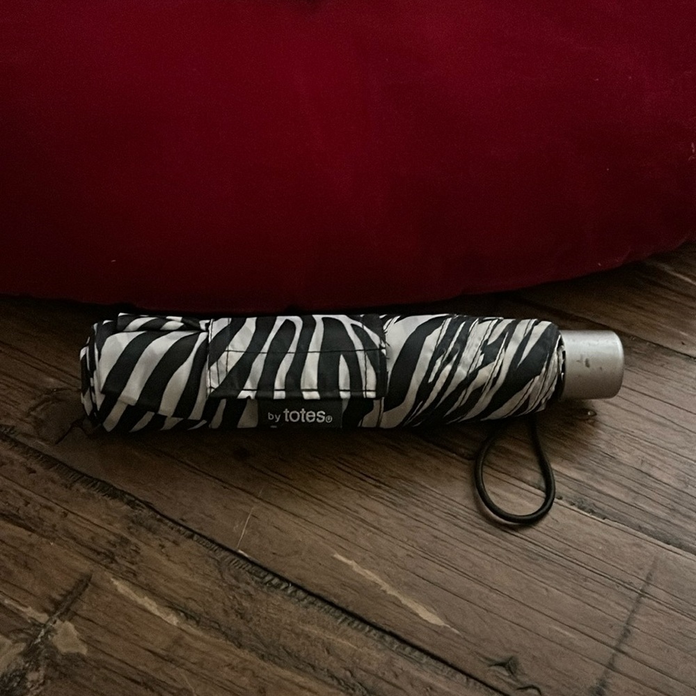 Umbrella purse size zebra print